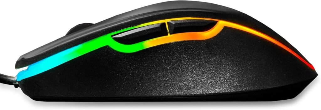 Deco Gear Gaming Accessory Bundle - Mechanical 18-Mode Key RGB Keyboard with 11-Mode RGB Gaming Mouse and x Extended Mouse Pad