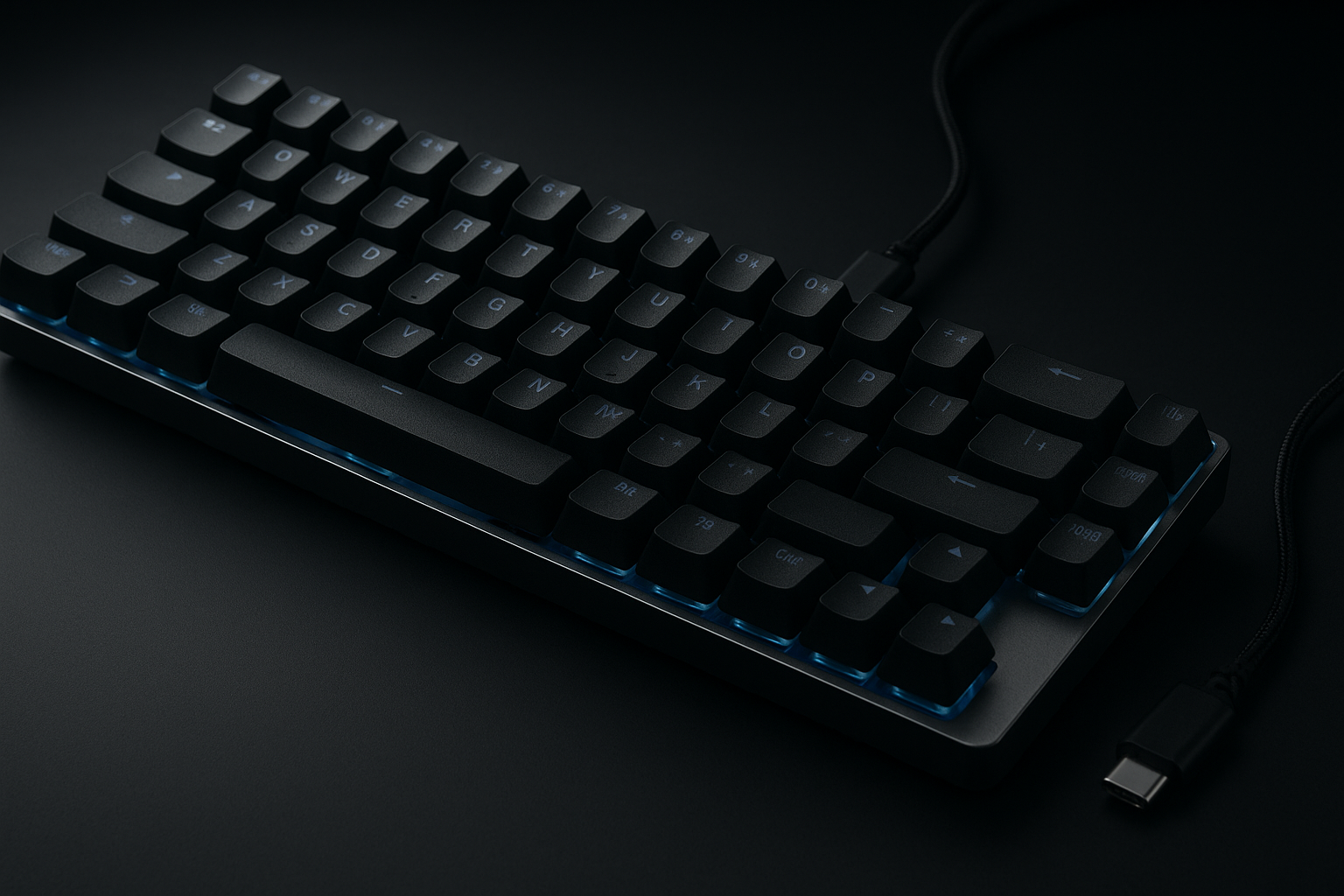GEODMAER 65% Gaming Keyboard, Wired Backlit Mini Keyboard, Ultra-Compact Anti-Ghosting No-Conflict 68 Keys Membrane Gaming Wired Keyboard for PC Laptop Windows Gamer