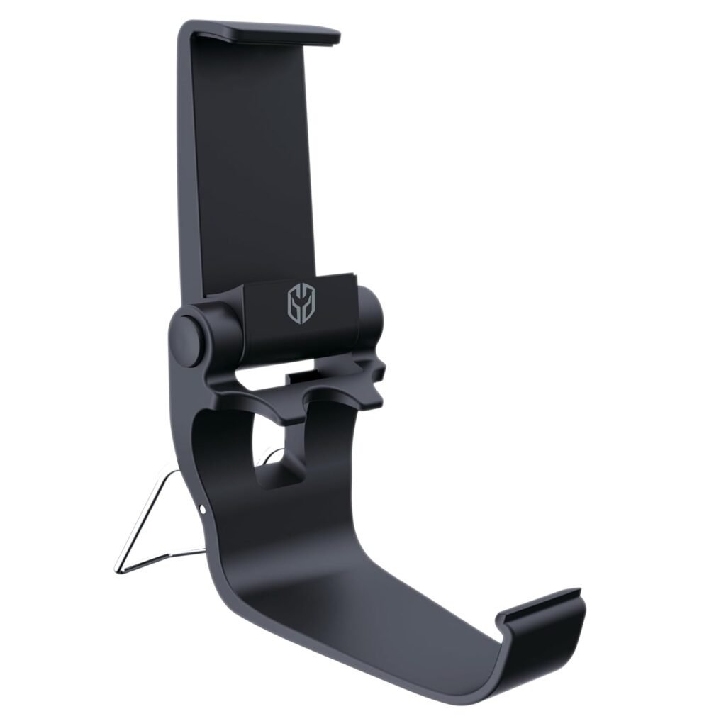 Ghost Gear Mobile Gaming Clip, for XBSX Controller Phone Mount, Adjustable Phone Holder Clamp with Angle Lock, Black