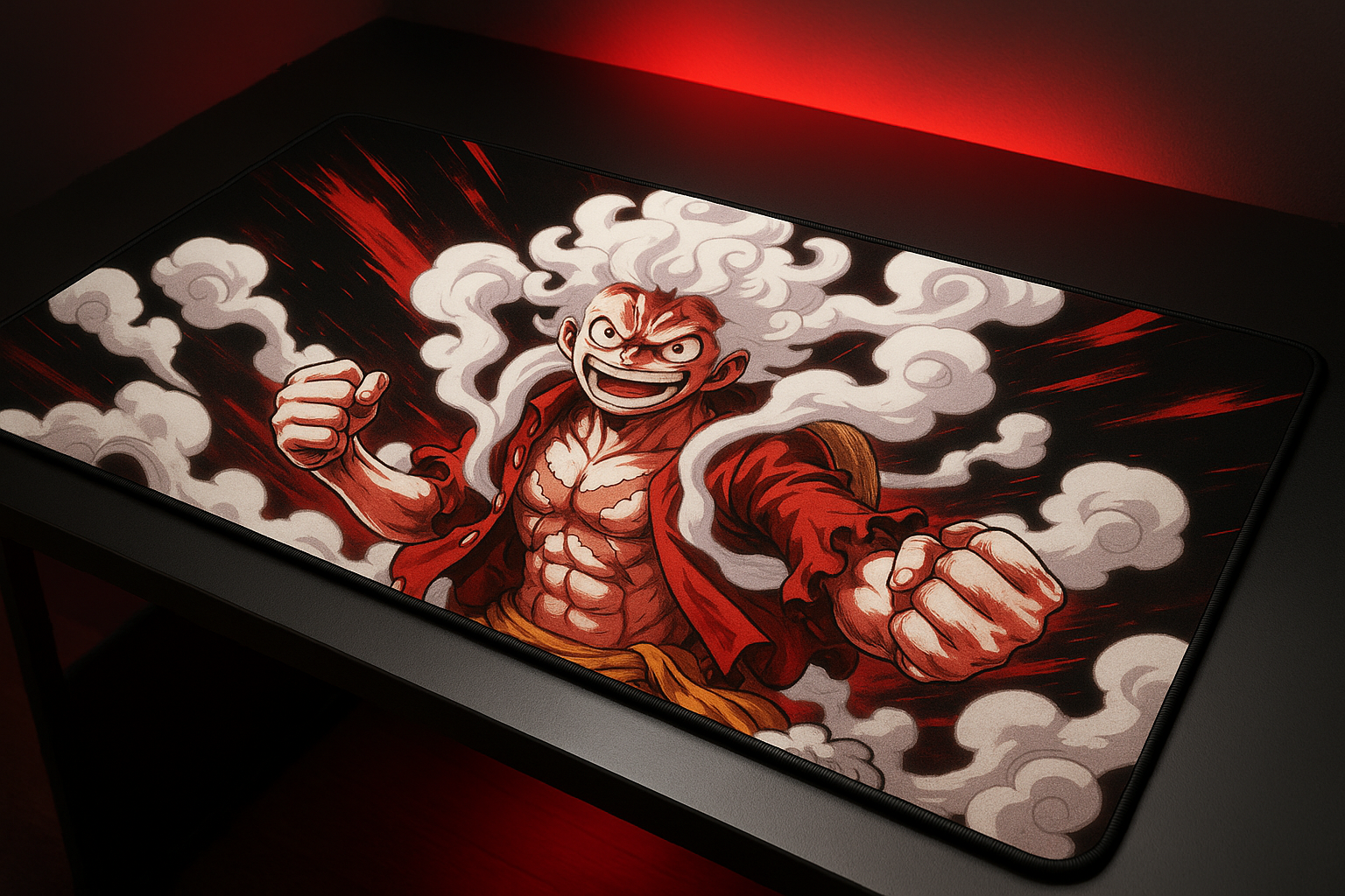 Head Case Designs Officially Licensed One Piece Luffy Gear 5 Poster Graphic Art 37.4 x 15.75 x 0.16 inches (900 x 400 mm) – XL Gaming Office Desk PC Keyboard Mouse Mat Pad