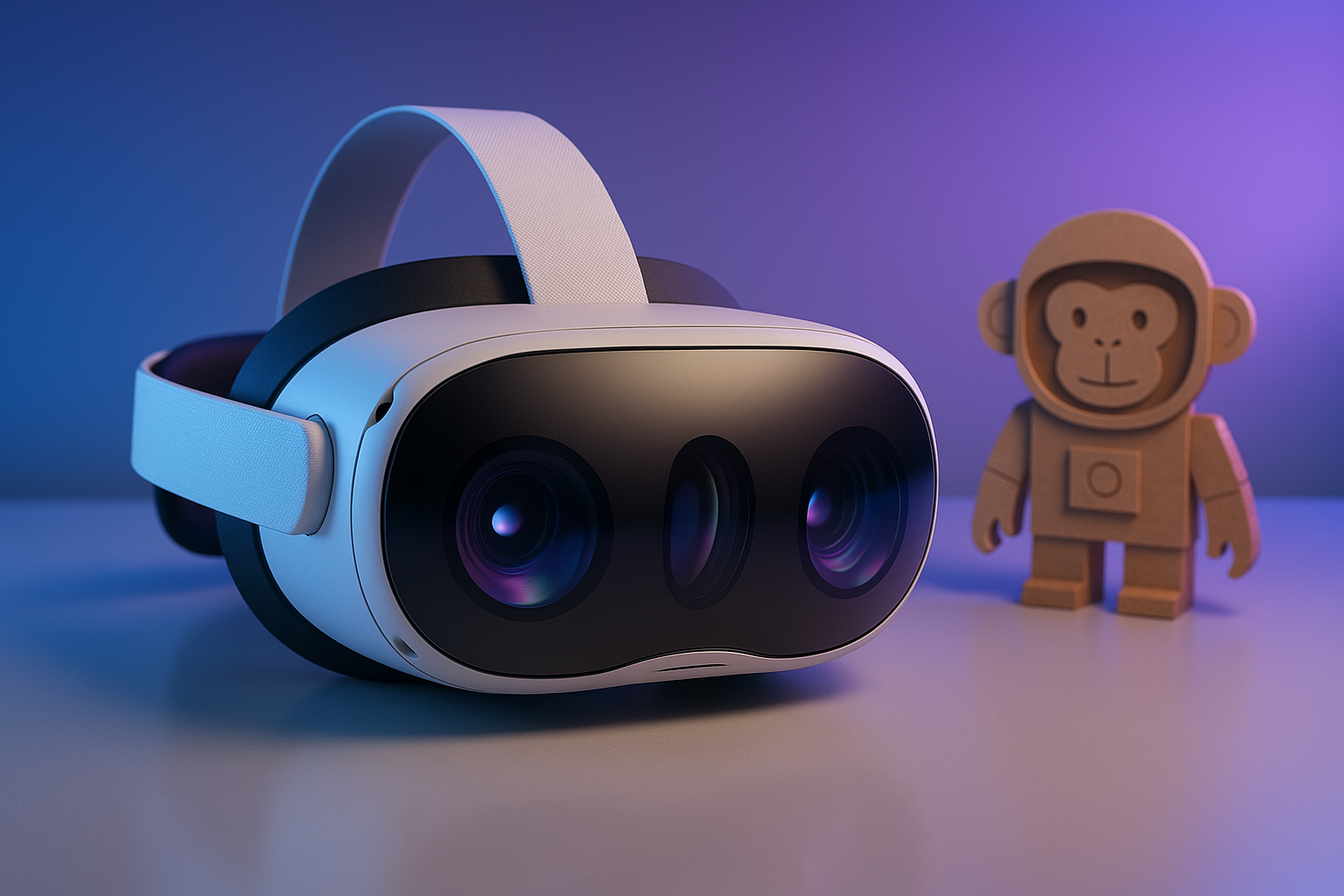 Meta Quest 3 512GB | VR Without Wires — Gorilla Tag Cardboard Monkenaut Bundle — Amazon Exclusive— Access to 100+ Games with a 3-Month Trial of Meta Horizon+ Included