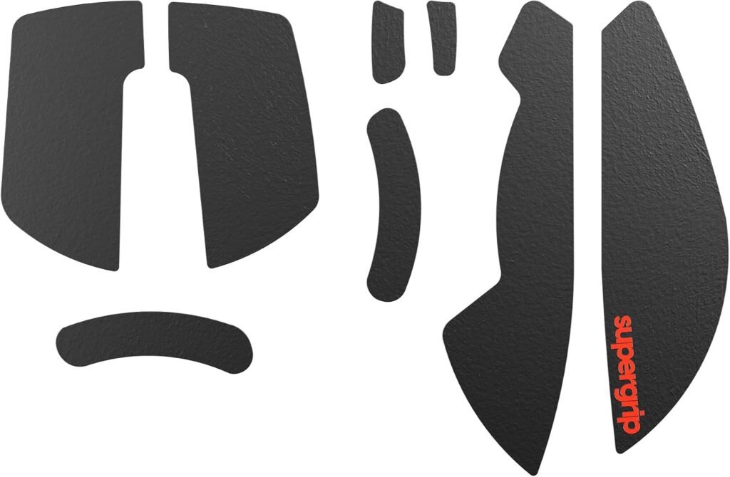 Pulsar Gaming Gears SUPERGRIP Griptape Set for X3 Left-Handed Medium/Mini Sweat Absorbing High Performance Anti Slip 3M Adhesive no Residue Mouse Grip Tape Ultra-Thin 0.5mm (0.02in)