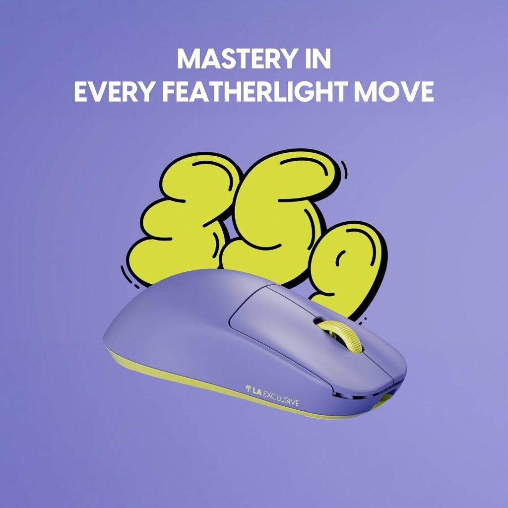 Pulsar Gaming Gears X2 Crazylight Wireless Gaming Mouse, Ultra Lightweight 1.23 oz (35g), Optical Switch, DPI, IPS, XS-1 Sensor, 8k Compatible (LA Edition) (Renewed)