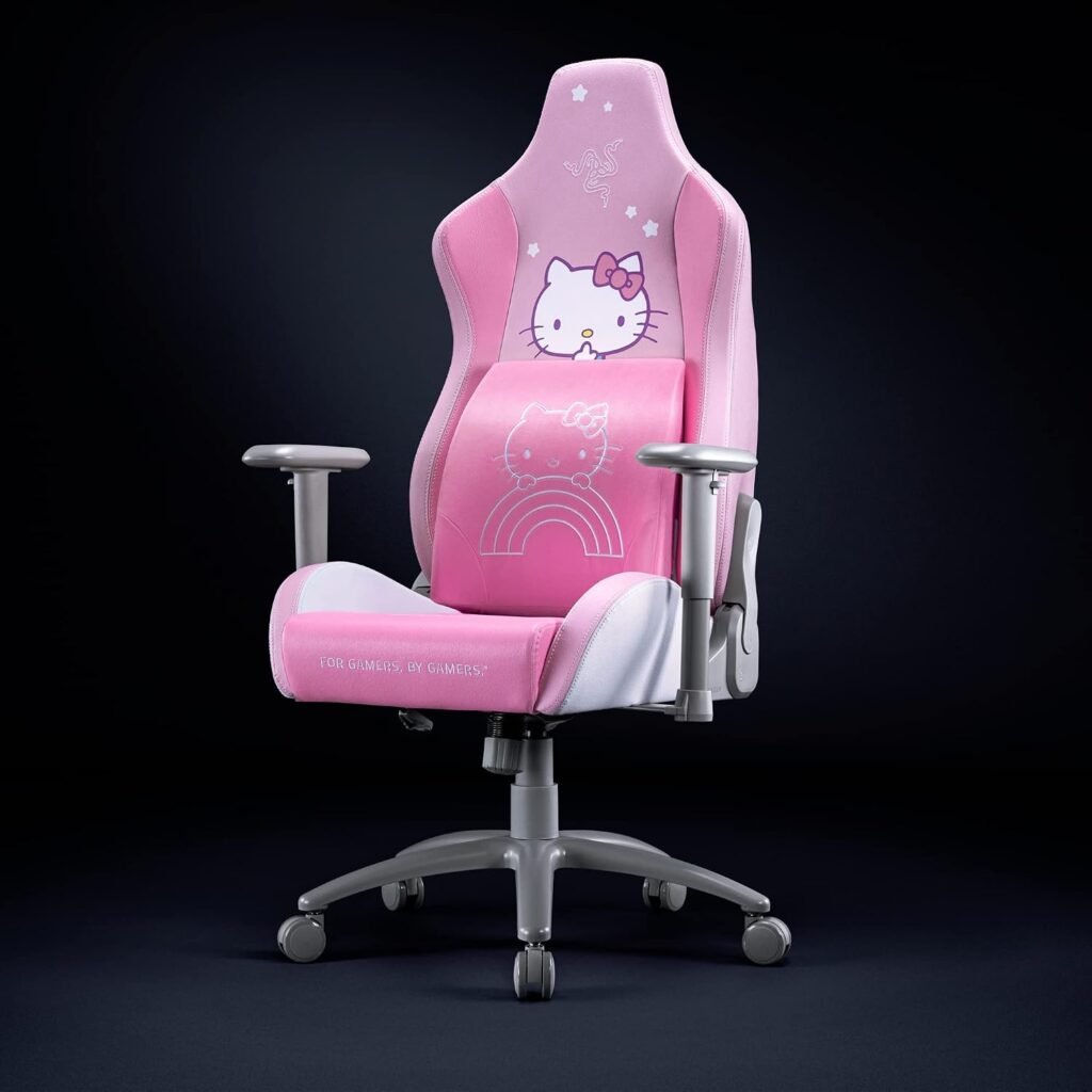 Razer Lumbar Cushion, Memory Foam Padding, Hello Kitty Friends Edition | Lumbar Support for Gaming Chairs, Fully-Sculpted Lumbar Curve, Memory Foam Padding, Wrapped in Plush Velvet Razer Lumbar Cushion, Memory Foam Padding, Hello Kitty Friends Edition | Lumbar Support for Gaming Chairs, Fully-Sculpted Lumbar Curve, Memory Foam Padding, Wrapped in Plush Velvet