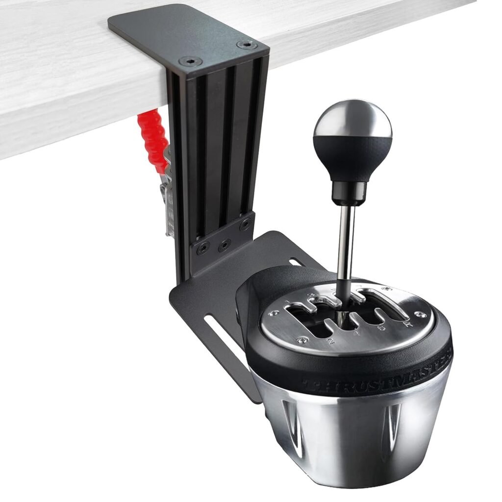 Shifter Desk Mount Adjustable Mount Holder for Racing Sim Gear Shifter | Compatible with Thrustmaster TH8S  TH8A Shifter, Logitech RS Shifter and G Driving Force Shifter