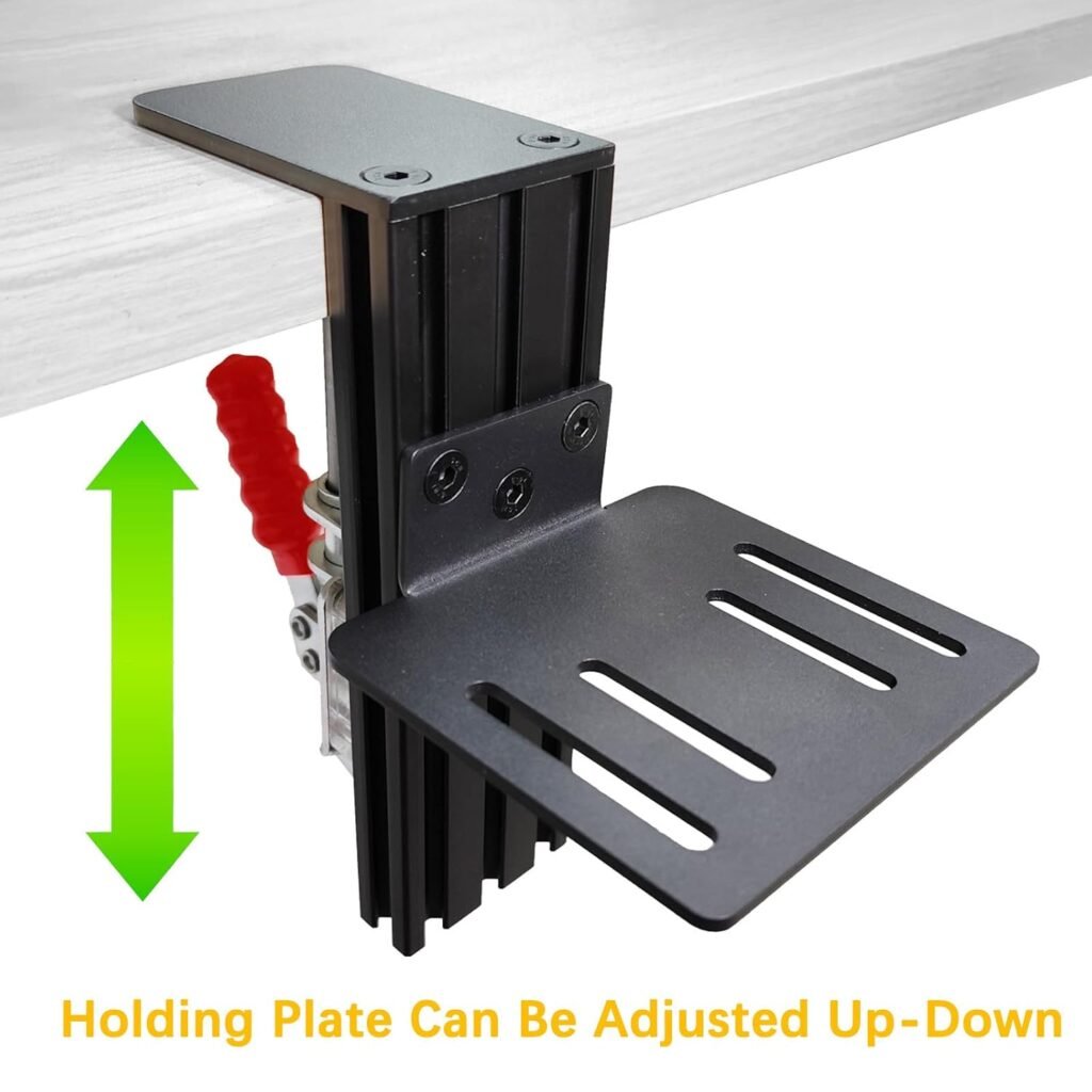 Shifter Desk Mount Adjustable Mount Holder for Racing Sim Gear Shifter | Compatible with Thrustmaster TH8S  TH8A Shifter, Logitech RS Shifter and G Driving Force Shifter