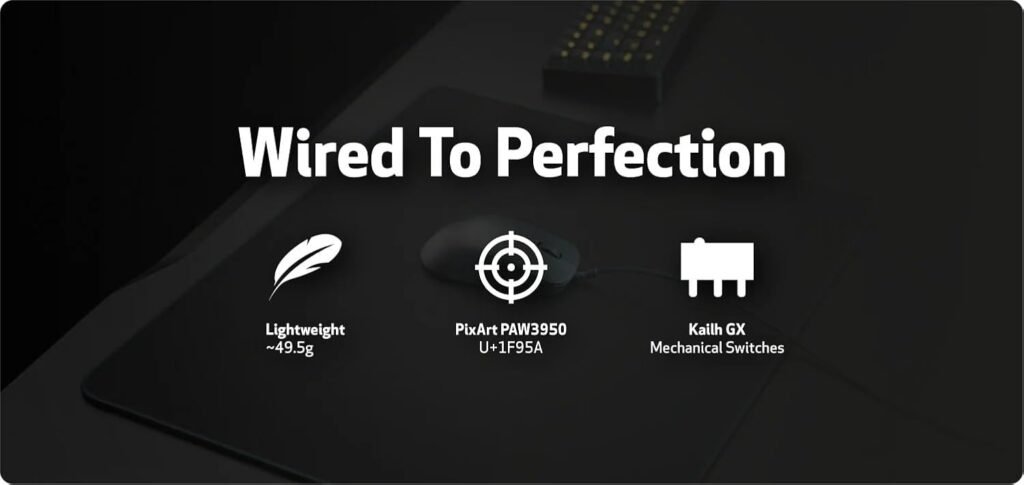 End Game Gear OP1 8K v2 49.5g Lightweight Wired Gaming Mouse for Right Handed, Kailh GX Main Button Switches, PixArt PAW3395U Optical Sensor, 30,000 DPI, 8000Hz Scrutation Rate, Black End Game Gear OP1 8K v2 49.5g Lightweight Wired Gaming Mouse for Right Handed, Kailh GX Main Button Switches, PixArt PAW3395U Optical Sensor, 30,000 DPI, 8000Hz Scrutation Rate, Black