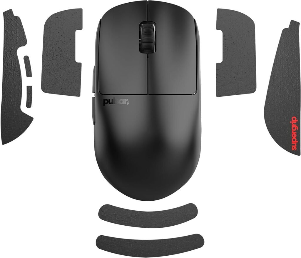 Pulsar Gaming Gears SUPERGRIP Griptape Set for X2H mini Sweat Absorbing High Performance Anti Slip 3M Adhesive no Residue Mouse Grip Tape Ultra-Thin 0.5mm (0.02in) Pulsar Gaming Gears SUPERGRIP Griptape Set for X2H mini Sweat Absorbing High Performance Anti Slip 3M Adhesive no Residue Mouse Grip Tape Ultra-Thin 0.5mm (0.02in)
